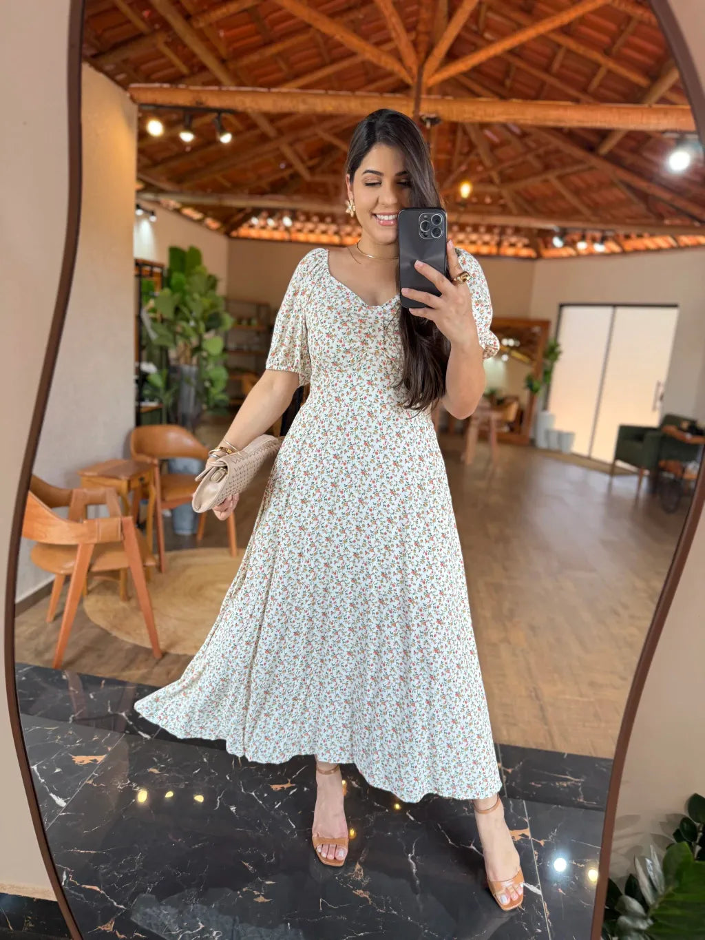 1268 | Vestido Zania - Off Floral