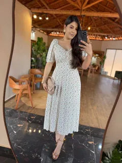 1268 | Vestido Zania - Off Floral